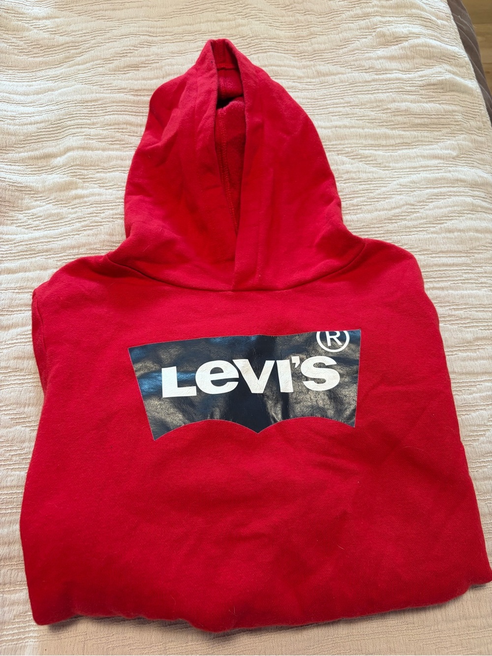 Levi's Kids Bright Red Hoodie with Black Logo